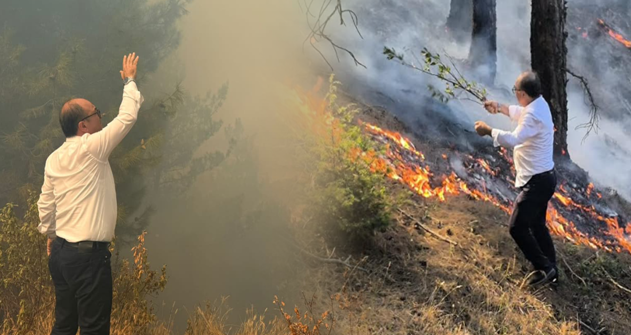 chpli baskan yanginin ortasinda kaldi cali cirpiyla sondurmeye calisti vVzywmOj