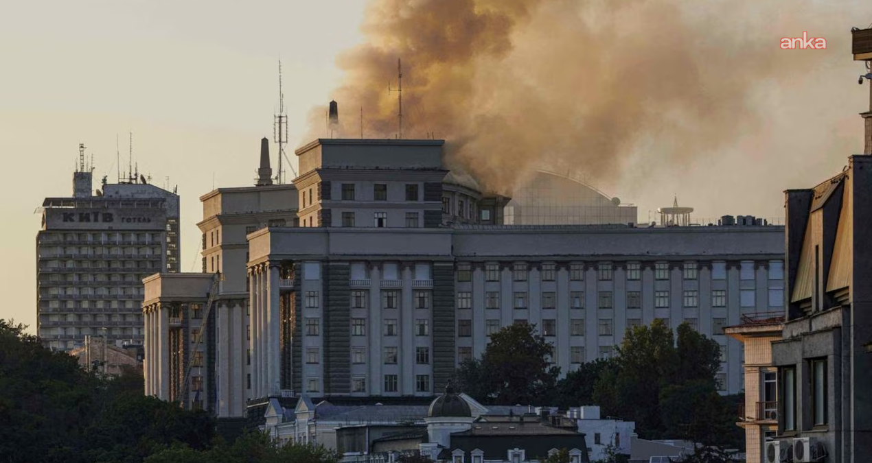 rusyanin kieve saldirilarinda bir ilk bakanlar kurulu binasi hedef alindi ASyW4zS6